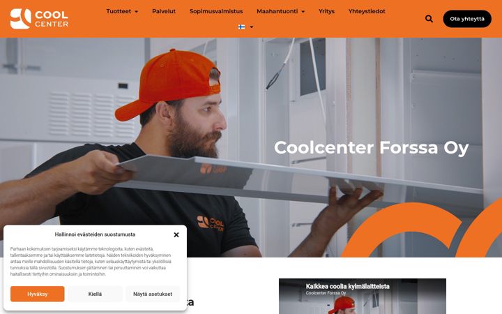 Screenshot of coolcenter.fi