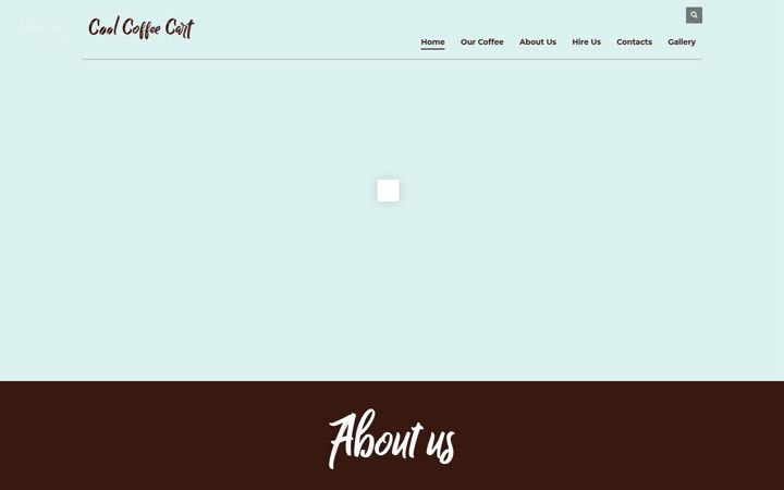Screenshot van coolcoffeecart.co.uk