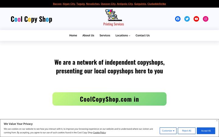 Screenshot of coolcopyshop.com