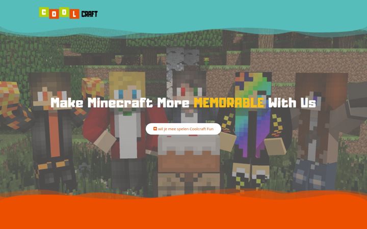 Screenshot of coolcraft.nl