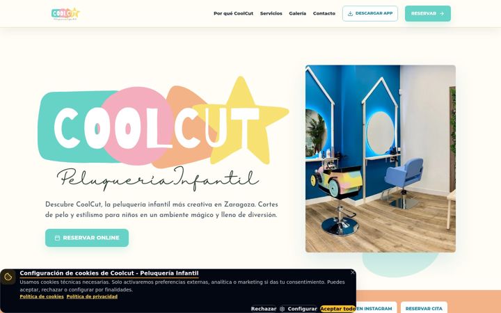 Screenshot of coolcut.es