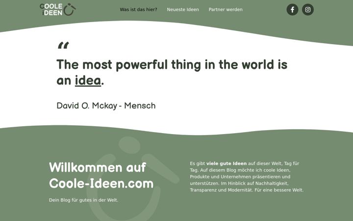 Screenshot of coole-ideen.com