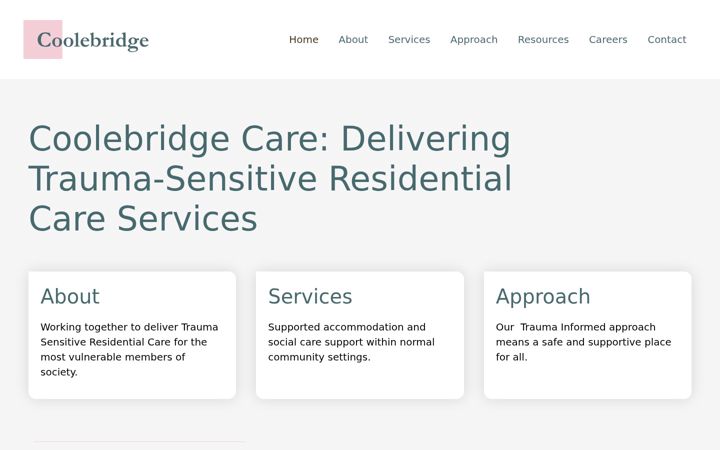 Screenshot of coolebridge.ie