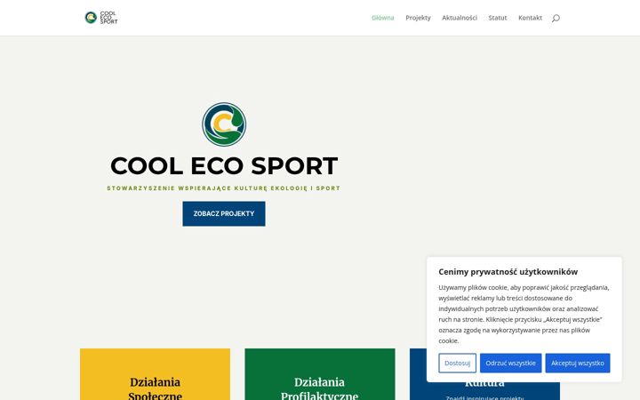 Snímek obrazovky coolecosport.org