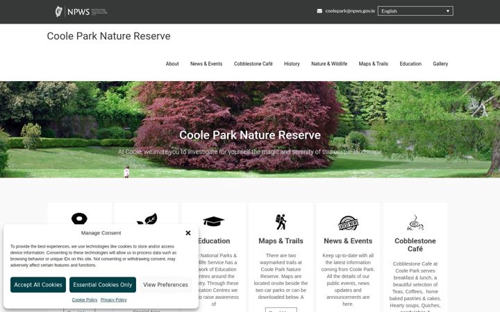 Screenshot of coolepark.ie