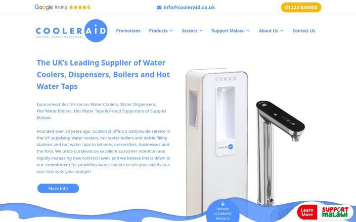 Screenshot of cooleraid.co.uk