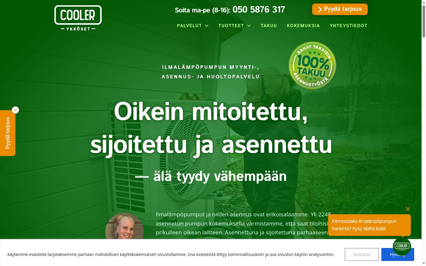 Snímek obrazovky baneru souhlasu zobrazeného před jakoukoli interakcí