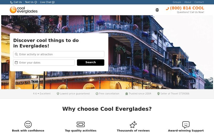 Screenshot of cooleverglades.com