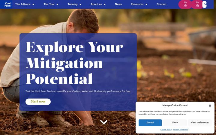 Screenshot of coolfarm.org