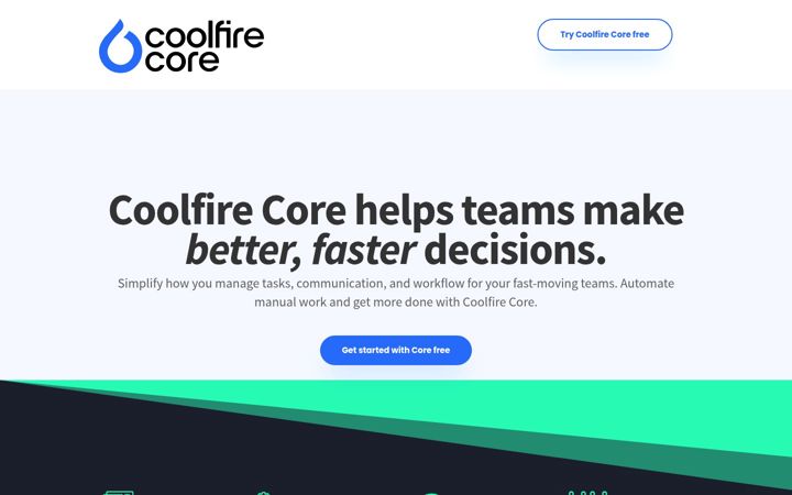 Екранна снимка на coolfirecore.io