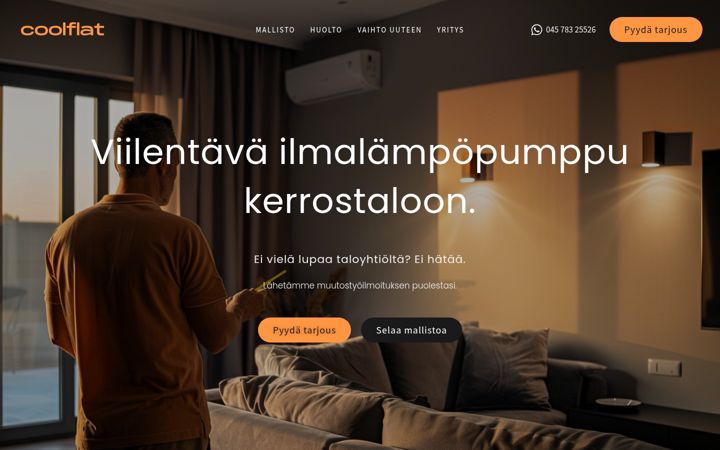Screenshot of coolflat.fi