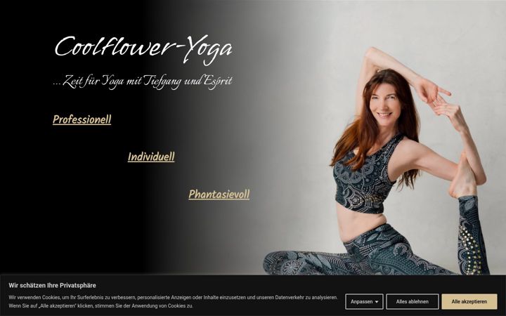 Screenshot of coolflower-yoga.de