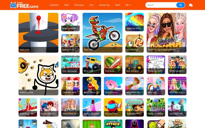 Screenshot of coolfreegame.com