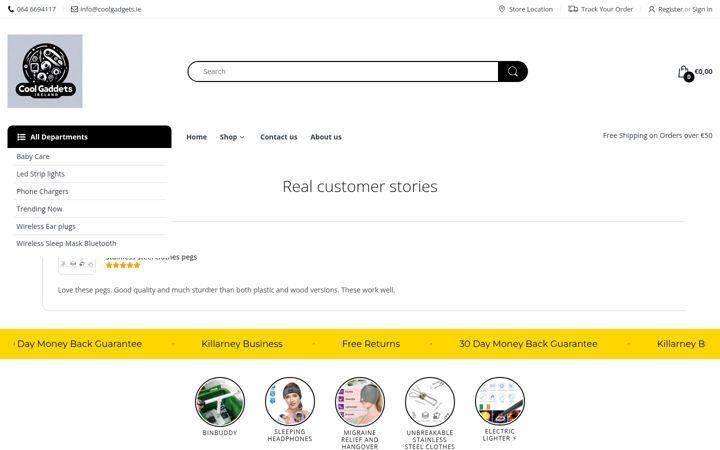 Screenshot of coolgadgets.ie