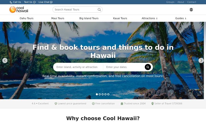 Screenshot of coolhawaii.com