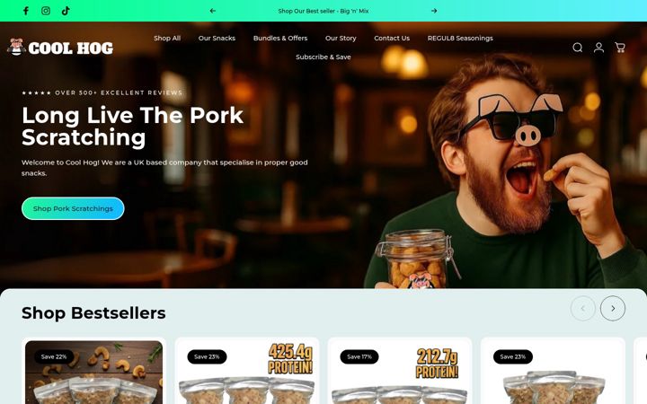 Screenshot of coolhog.co.uk