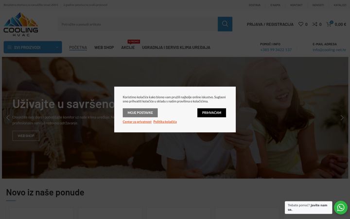 Screenshot του cooling-net.hr