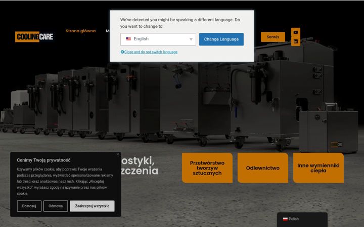 Screenshot of coolingcare.eu