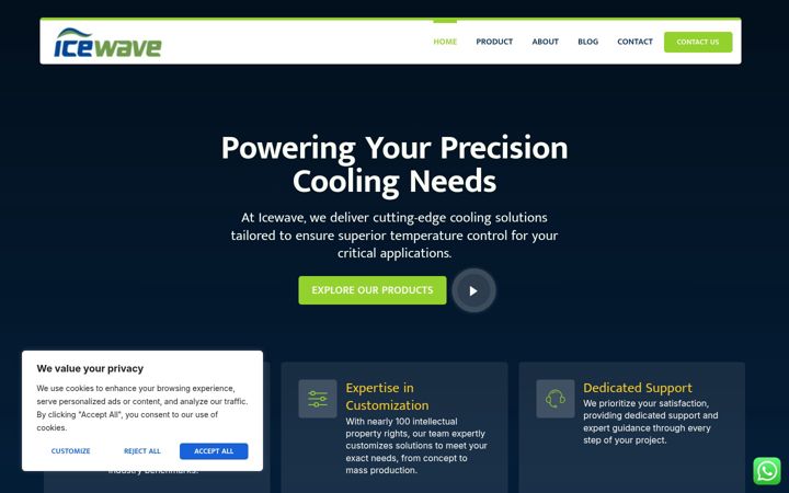 Screenshot of coolingcompressor.com