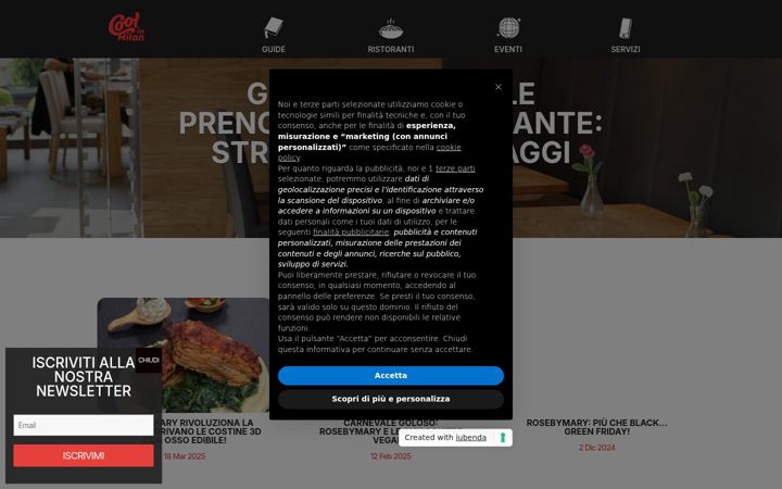 Screenshot of coolinmilan.it
