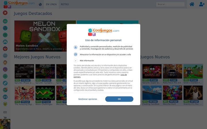 Screenshot of cooljuegos.com