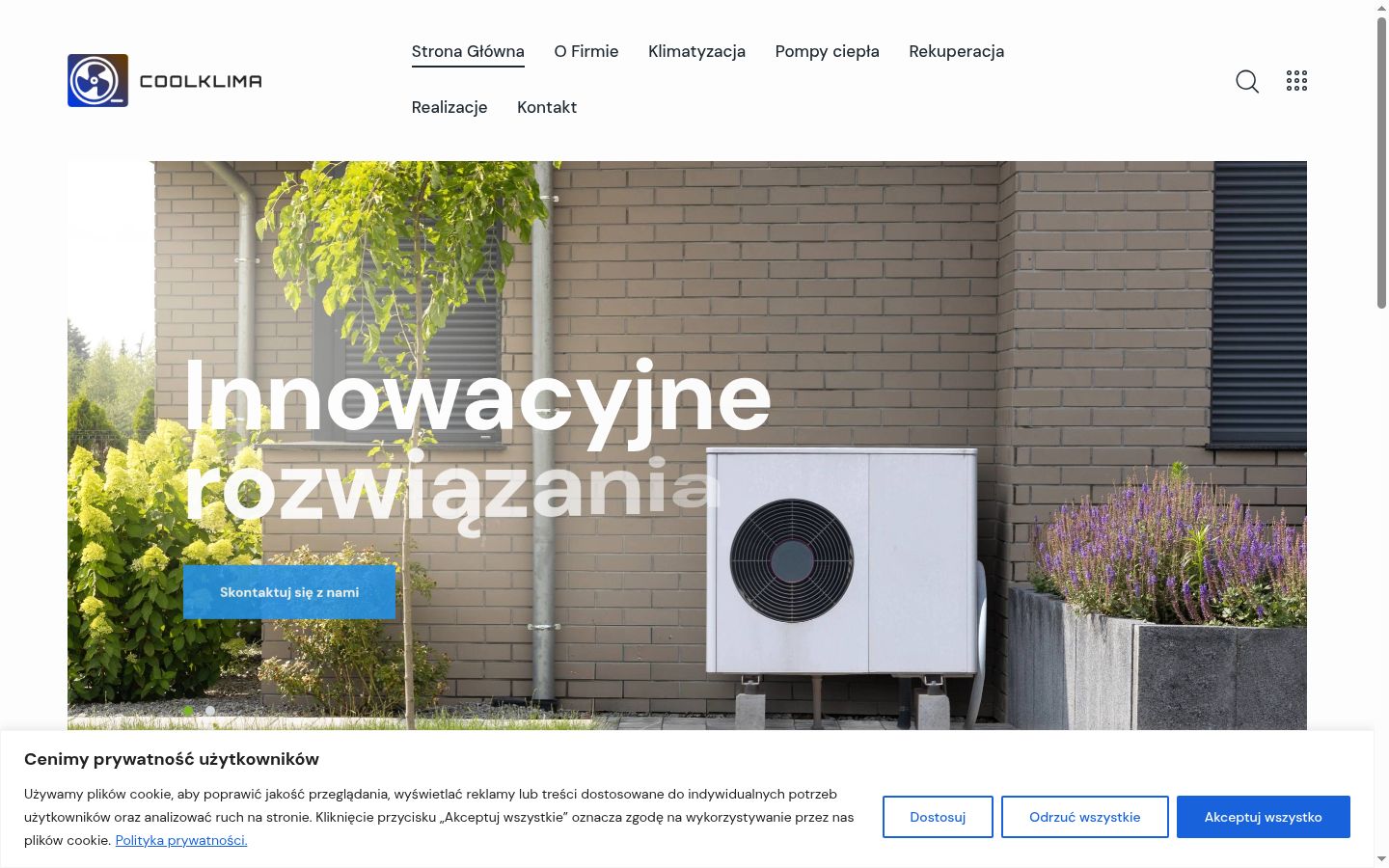Snímek obrazovky baneru souhlasu zobrazeného před jakoukoli interakcí