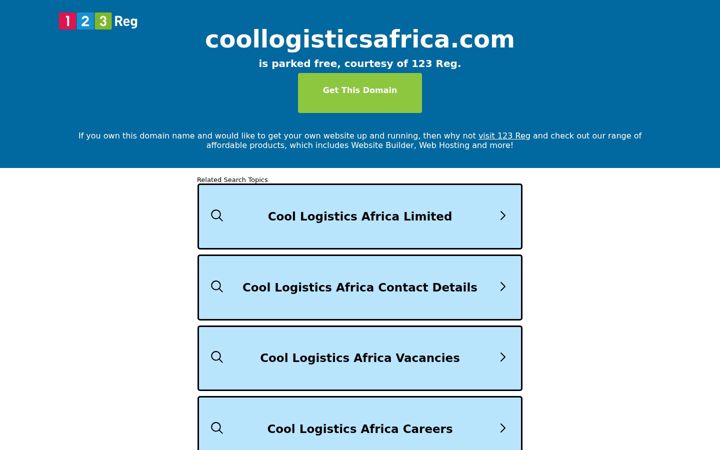 Screenshot of coollogisticsafrica.com