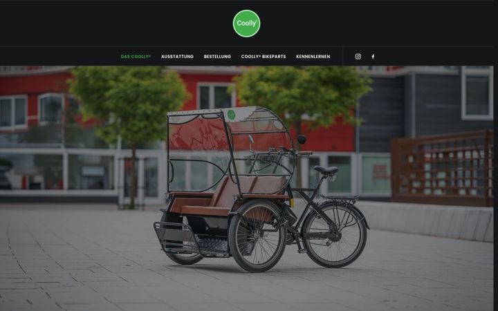 Screenshot of coolly.bike