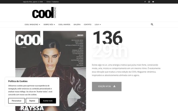Snimka zaslona za coolmagazine.com.br
