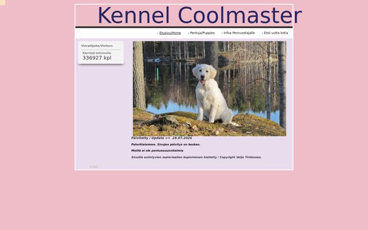 Screenshot of coolmastergoldens.com