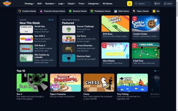 Screenshot of coolmathgames.com