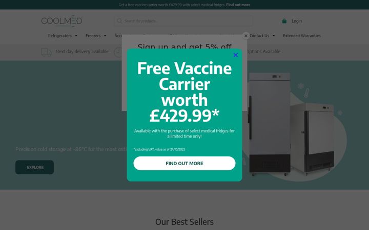 Screenshot di coolmed.co.uk