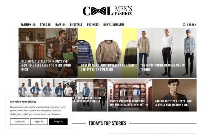 Screenshot of coolmensfashion.com