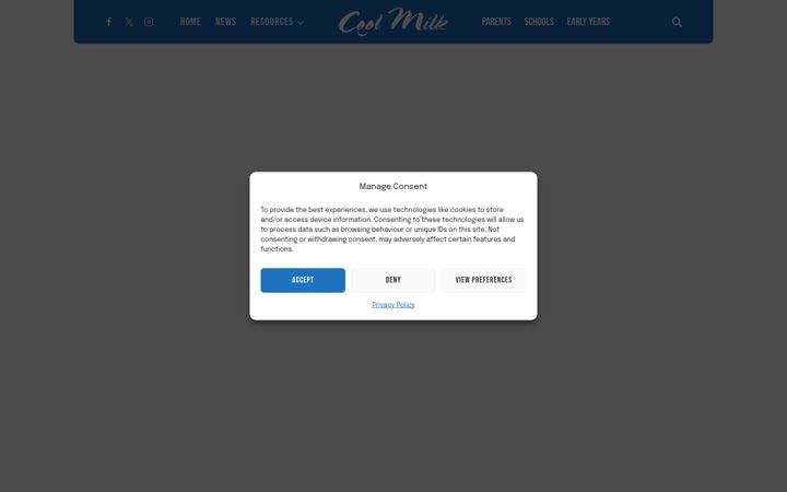 Screenshot of coolmilk.com
