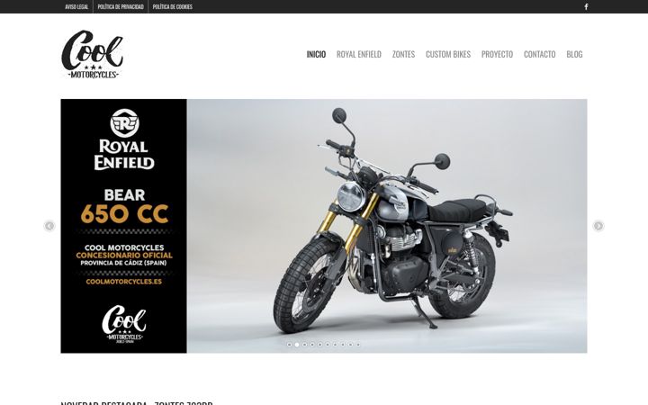 Screenshot of coolmotorcycles.es
