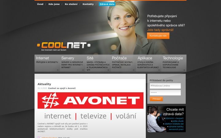 Screenshot of coolnet.cz