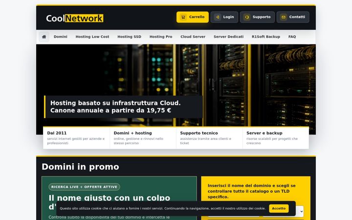 Screenshot of coolnetwork.it