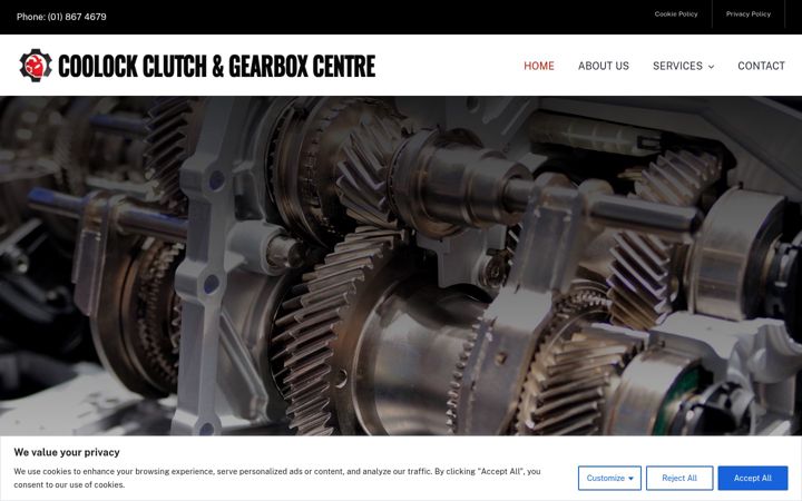 Screenshot of coolockclutchandgearboxcentre.ie