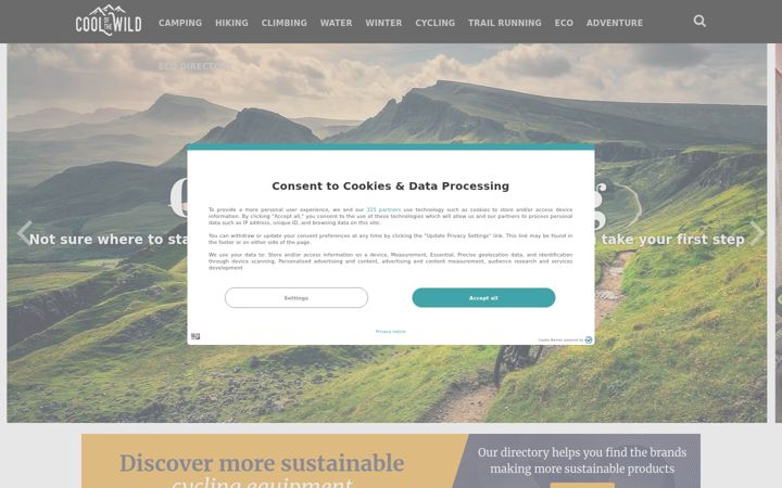 Screenshot of coolofthewild.com