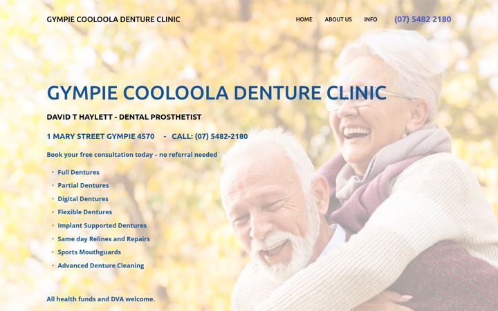 Ekraanipilt saidist coolooladentureclinic.com.au