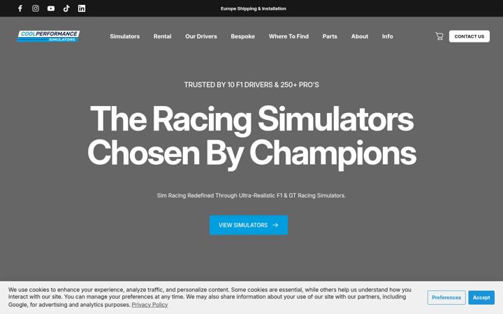 Screenshot of coolperformance.com