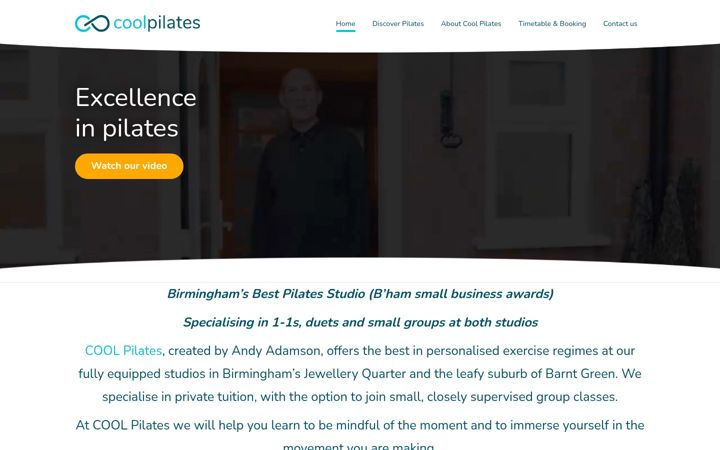 Screenshot di coolpilates.co.uk