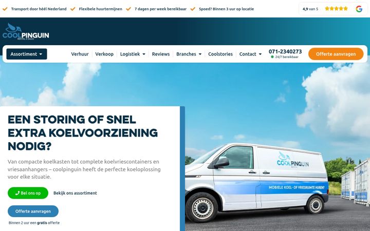 Screenshot von coolpinguin.nl