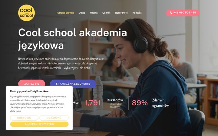 Screenshot of coolschool-akademia.pl