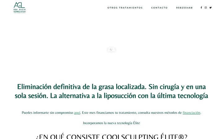 Screenshot of coolsculptinggranada.es