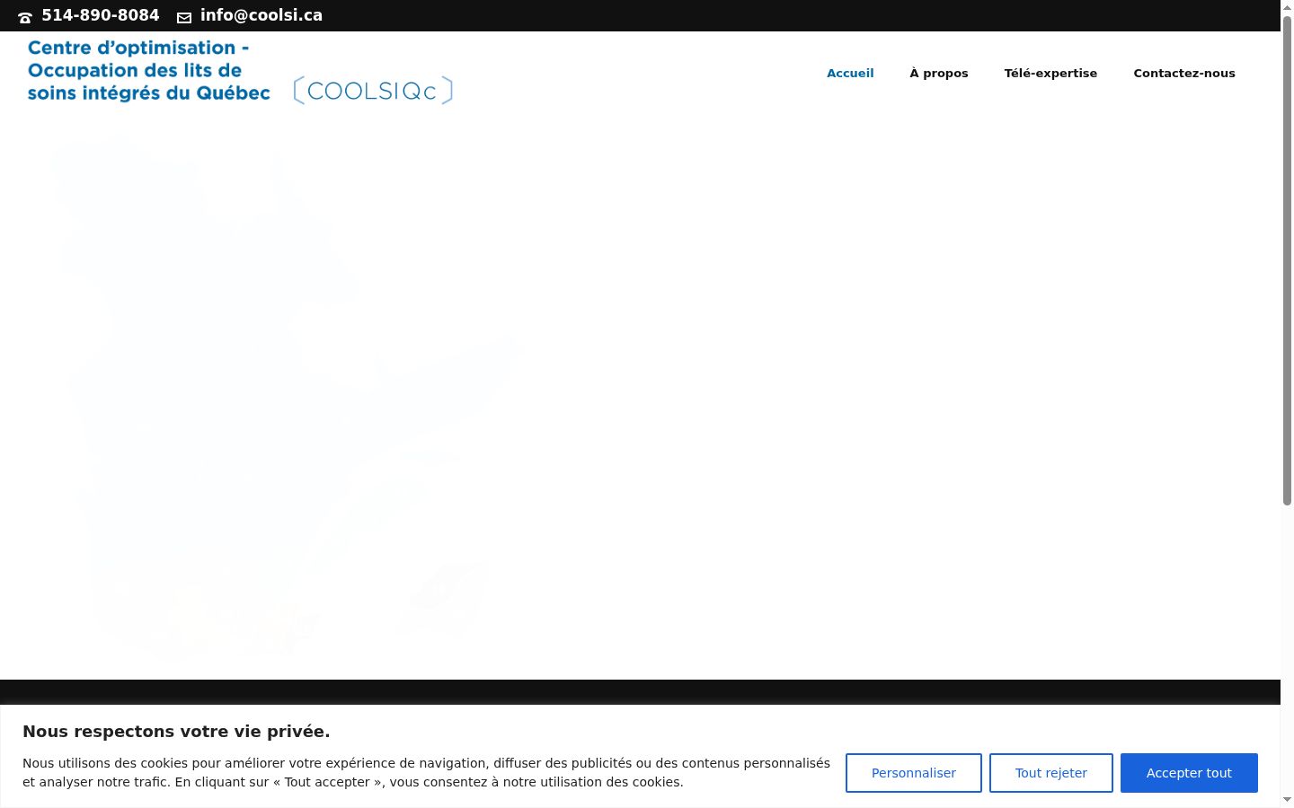 Screenshot des Einwilligungsbanners vor jeglicher Interaktion