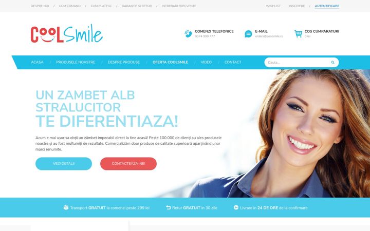 Screenshot of coolsmile.ro