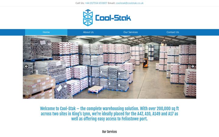 Screenshot of coolstak.co.uk