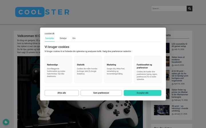 Screenshot of coolster.dk