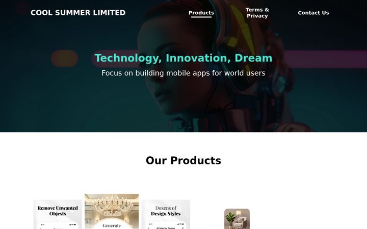 Screenshot of coolsummerdev.com